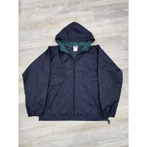 PRISTINE 1995 Vtg HELLY HANSEN Windbreaker XL Green Navy Blue 90s Grail HH